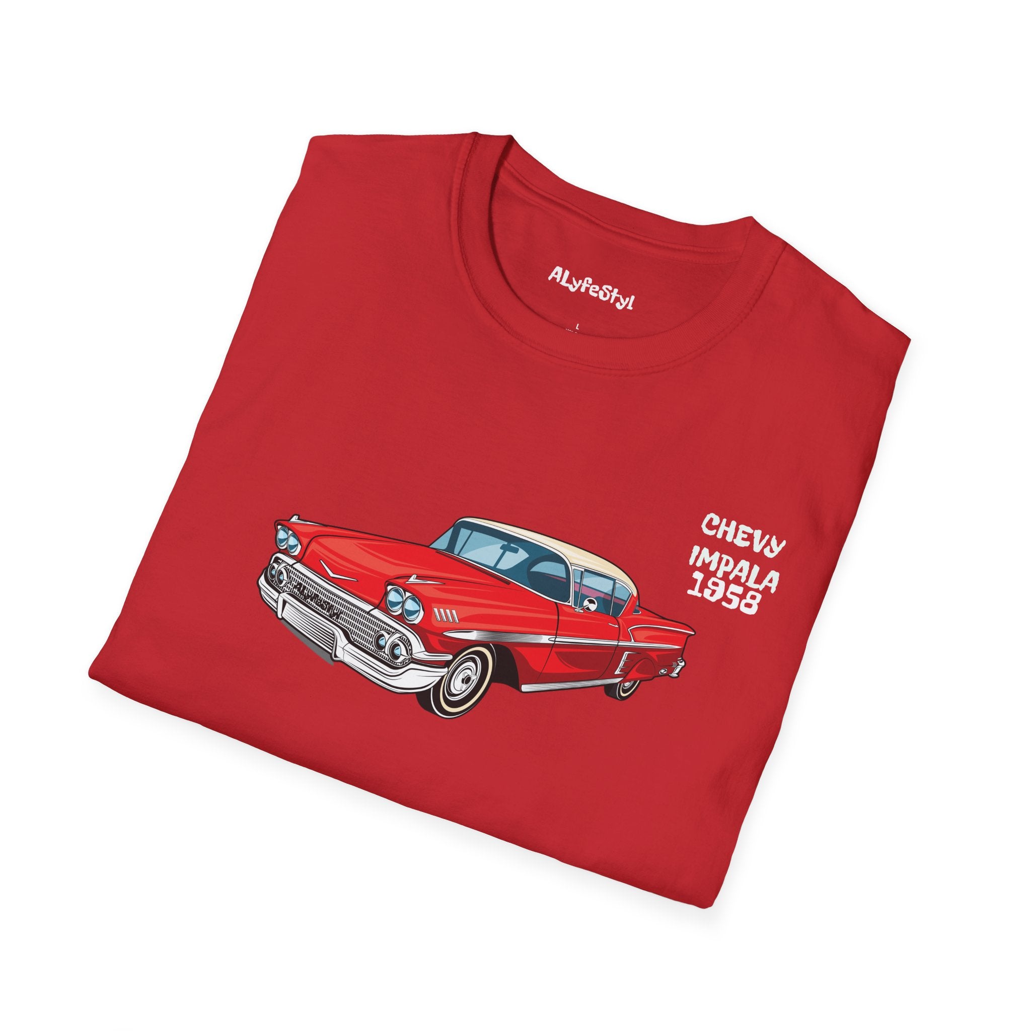 Chevy Impala 1958 Cali Softstyle TShirt Lowrider Classic Enthusiast by ALyfeStyl