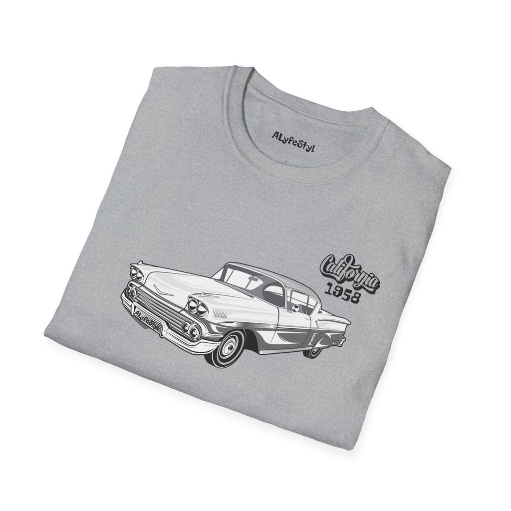 Impala 1958 Cali Softstyle T-Shirt Lowrider Enthusiast Designed by ALyfeStyl