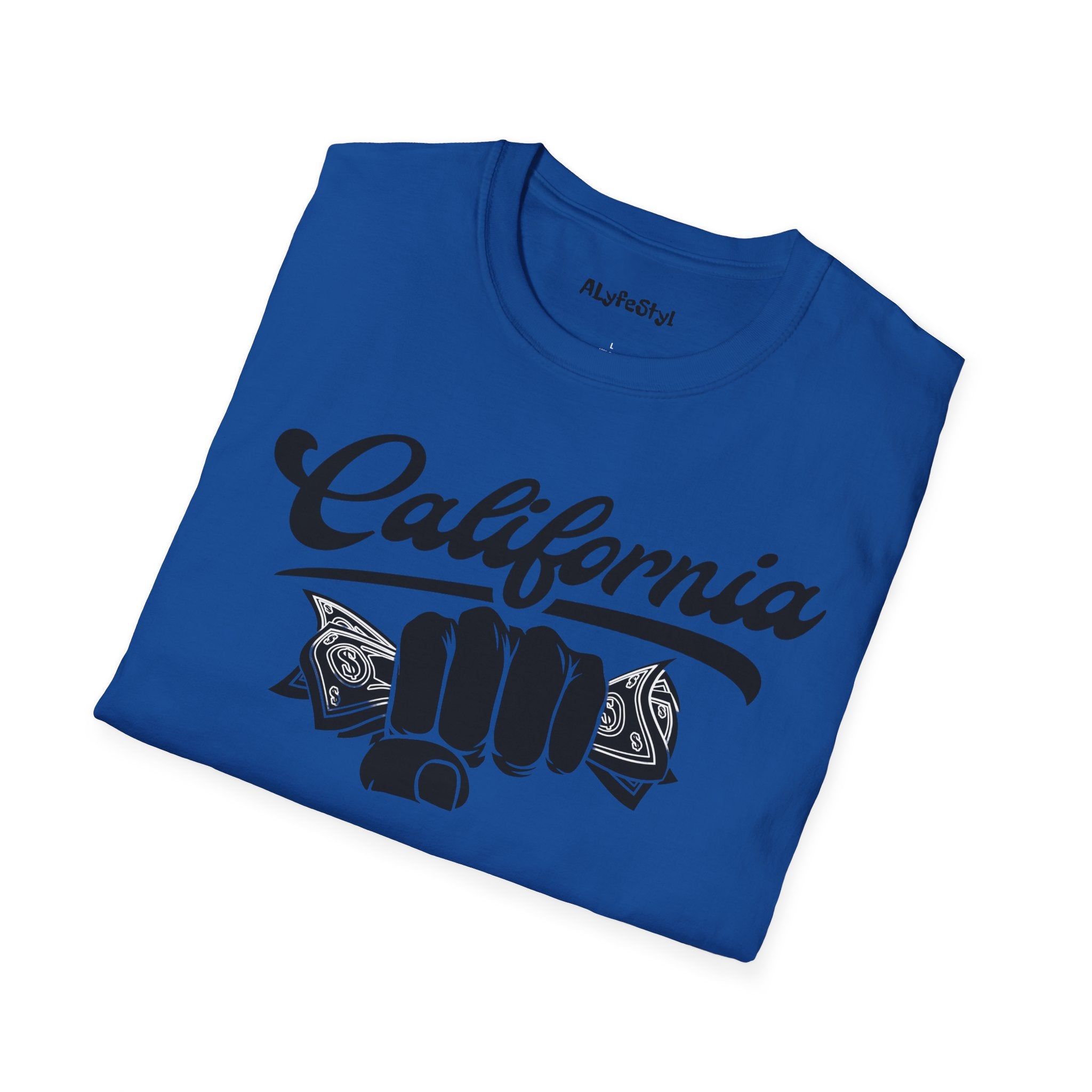 California Hustle Money Fist T-Shirt — Grind State Pride Tee