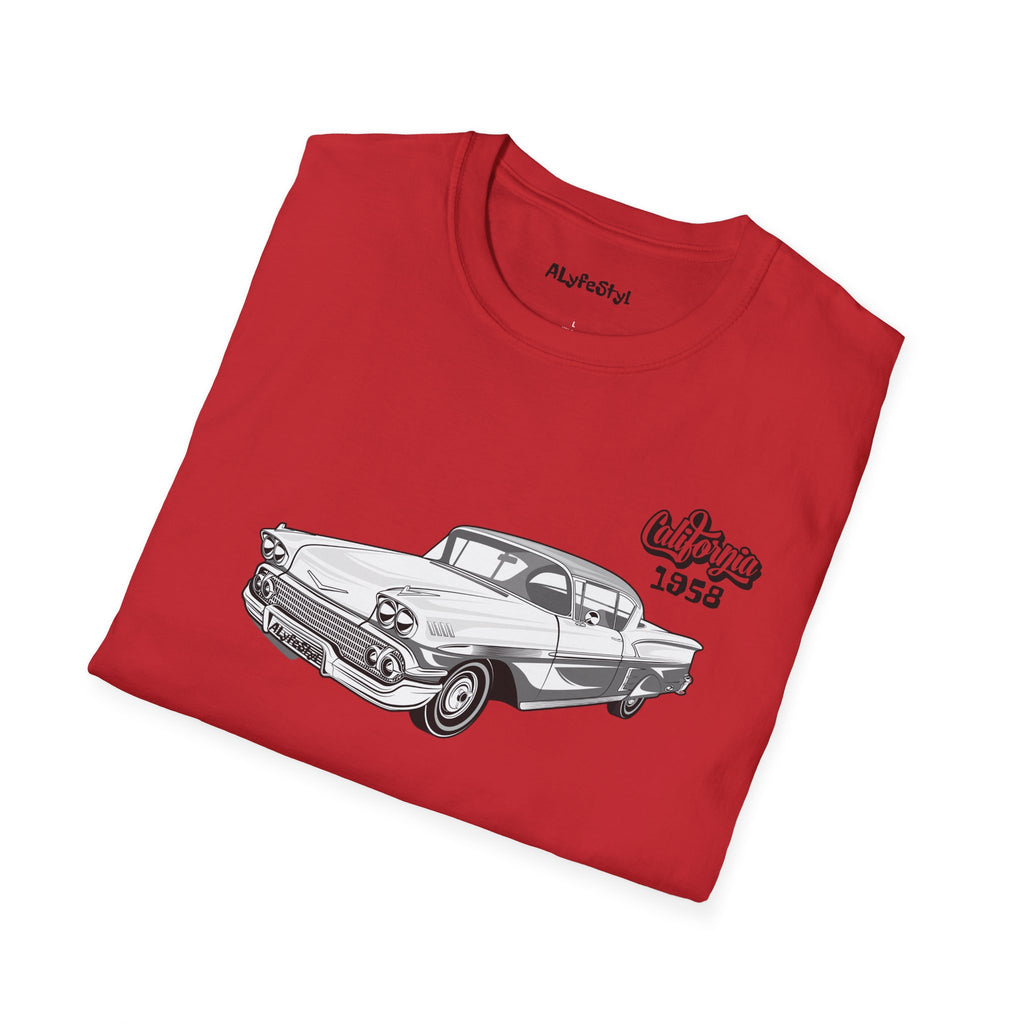 Impala 1958 Cali Softstyle T-Shirt Lowrider Enthusiast Designed by ALyfeStyl
