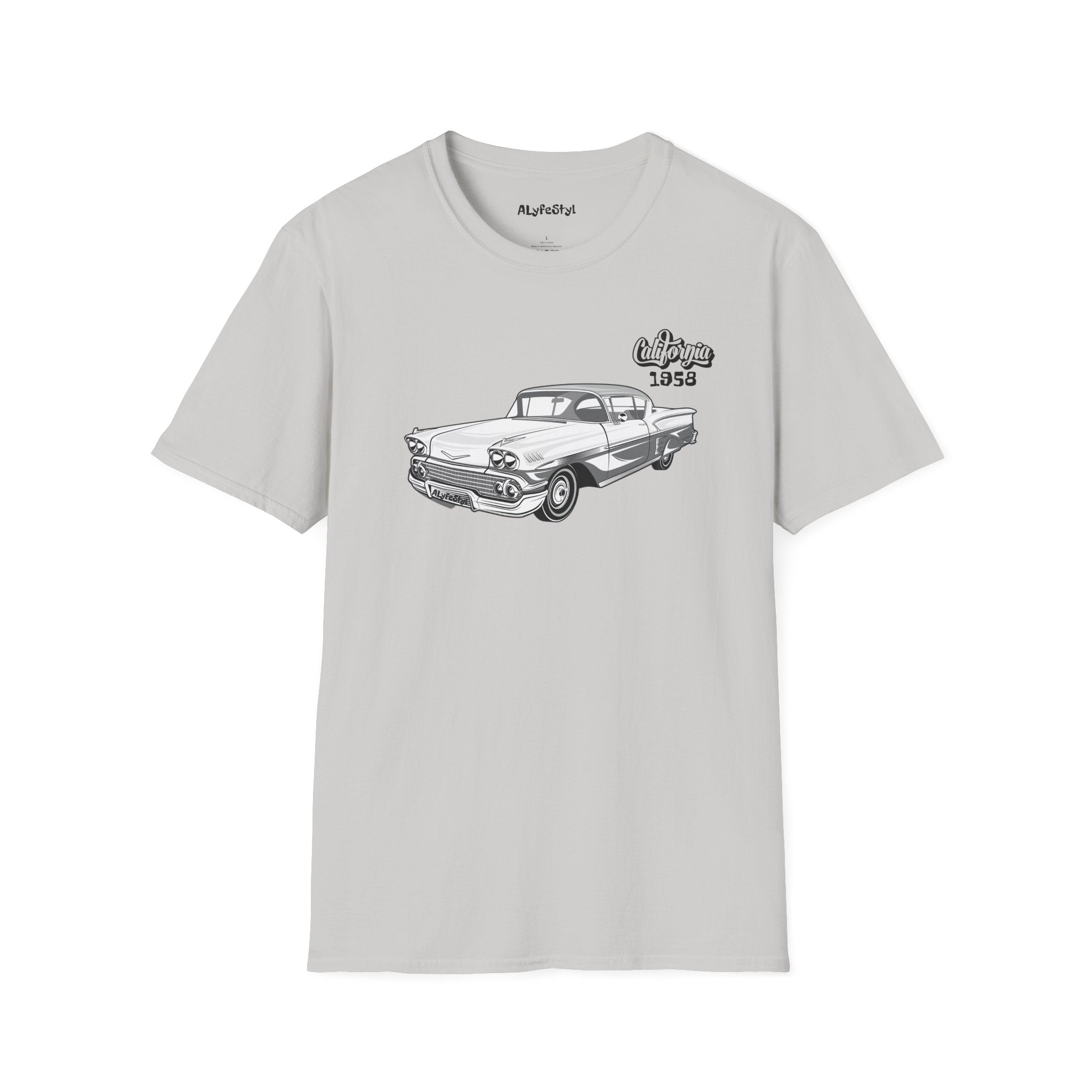 Impala 1958 Cali Softstyle T-Shirt Lowrider Enthusiast Designed by ALyfeStyl