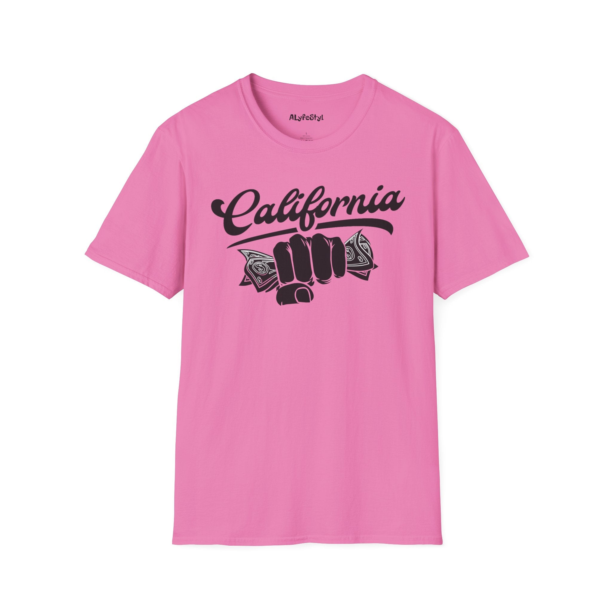 California Hustle Money Fist T-Shirt — Grind State Pride Tee