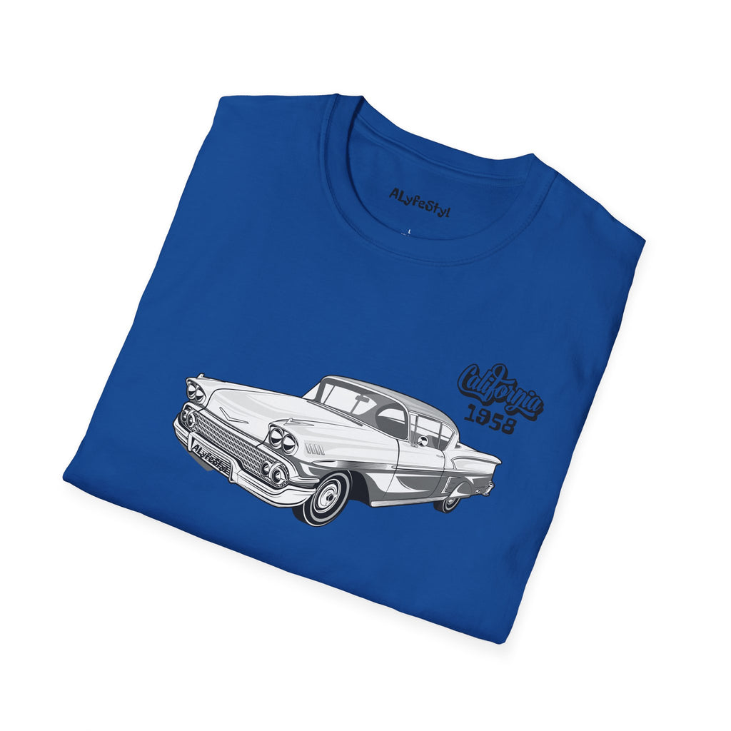 Impala 1958 Cali Softstyle T-Shirt Lowrider Enthusiast Designed by ALyfeStyl