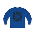 ALyfeStyl Distressed Circle Design Long Sleeve Tee