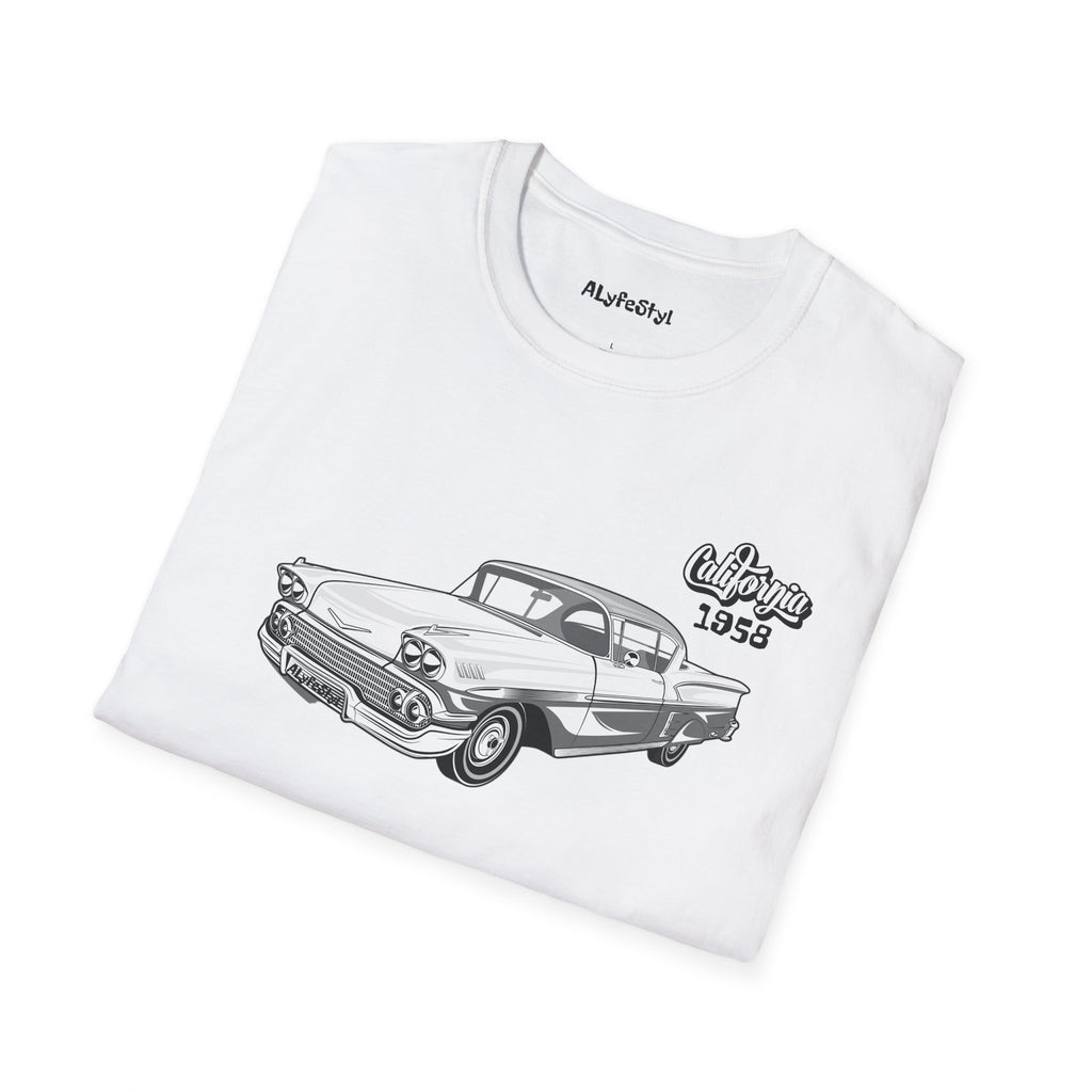 Impala 1958 Cali Softstyle T-Shirt Lowrider Enthusiast Designed by ALyfeStyl