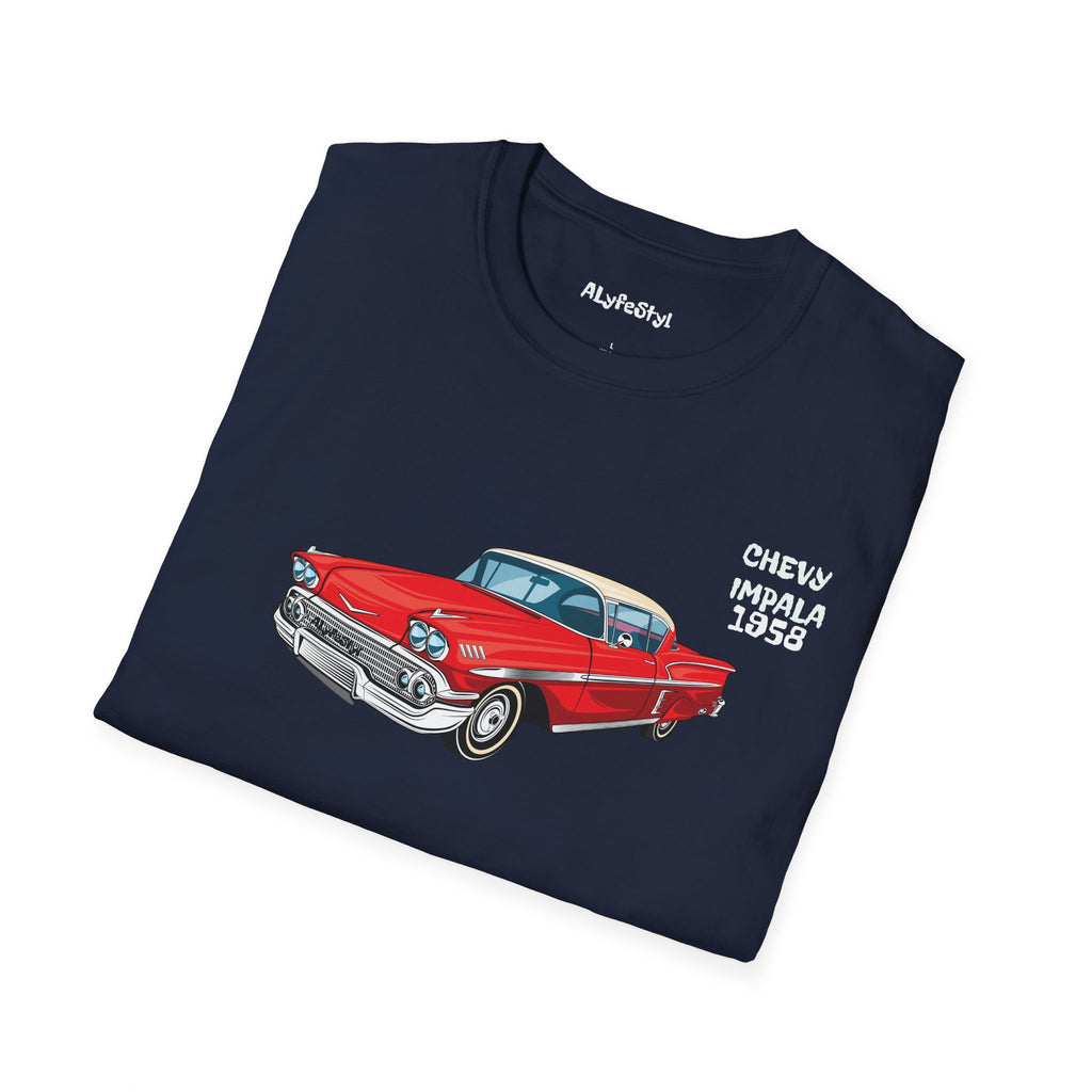Chevy Impala 1958 Cali Softstyle TShirt Lowrider Classic Enthusiast by ALyfeStyl