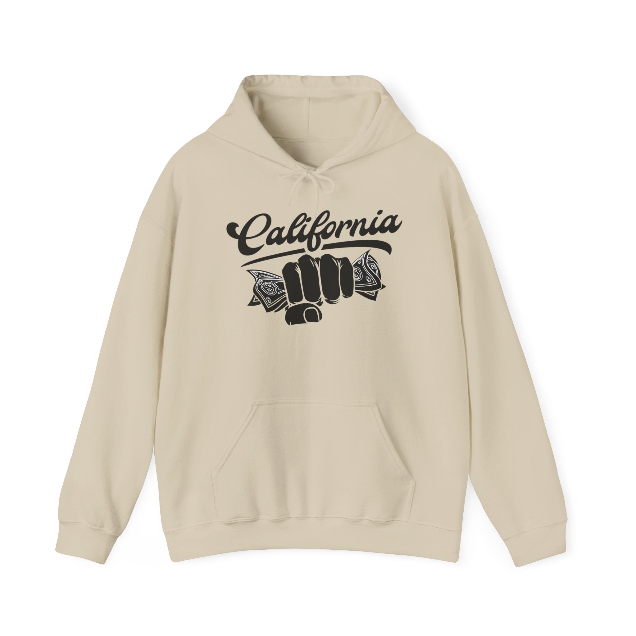 California Money Hustle Hoodie — Fist Full of Cash Graphic By ALyfeStyl