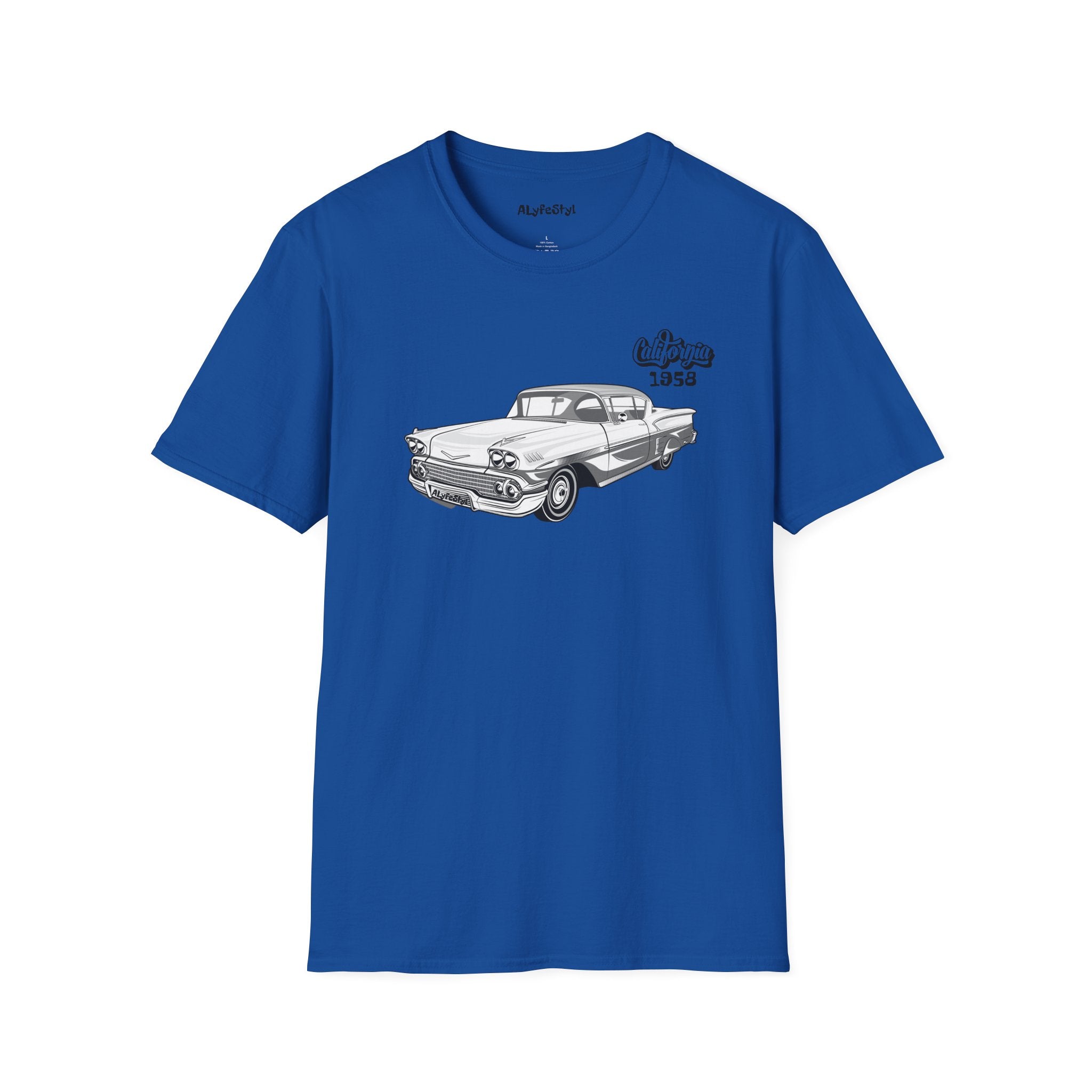 Impala 1958 Cali Softstyle T-Shirt Lowrider Enthusiast Designed by ALyfeStyl