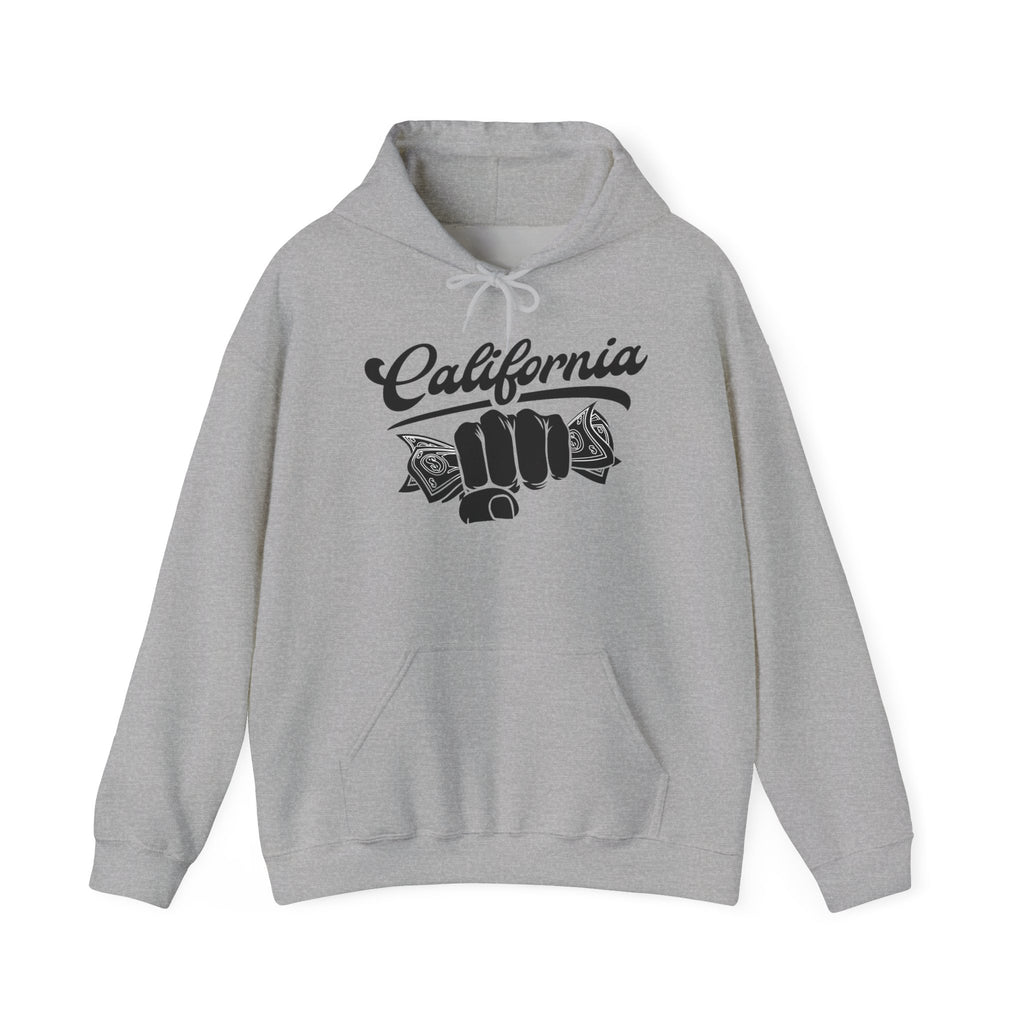 California Money Hustle Hoodie — Fist Full of Cash Graphic By ALyfeStyl
