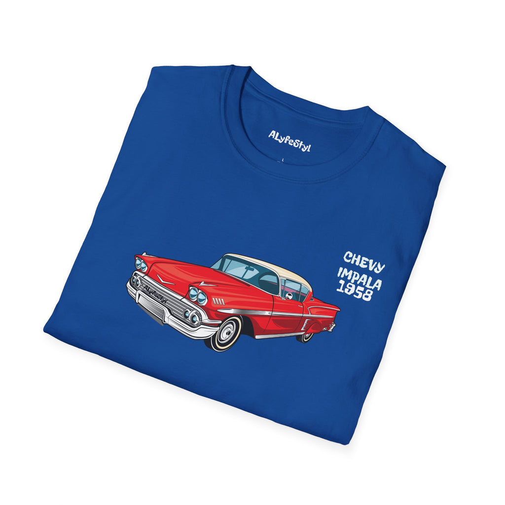 Chevy Impala 1958 Cali Softstyle TShirt Lowrider Classic Enthusiast by ALyfeStyl