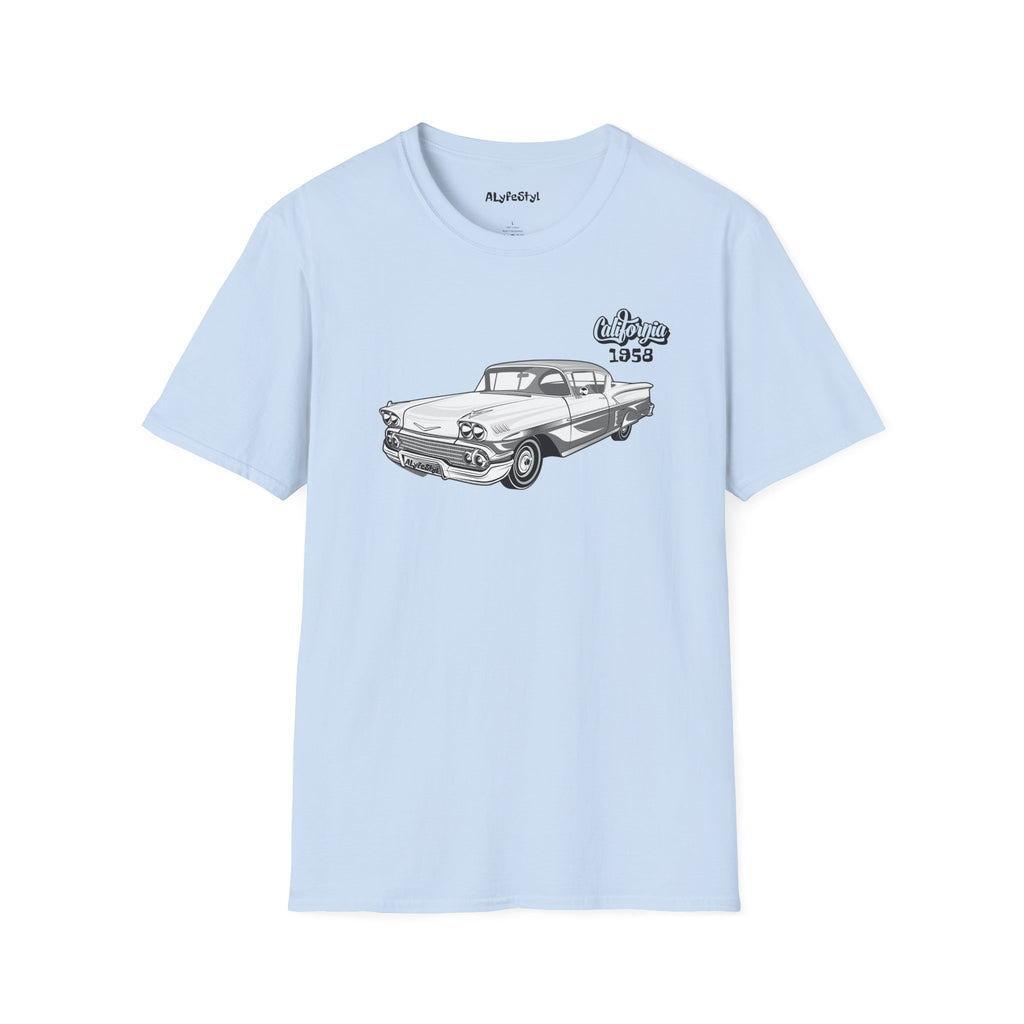 Impala 1958 Cali Softstyle T-Shirt Lowrider Enthusiast Designed by ALyfeStyl