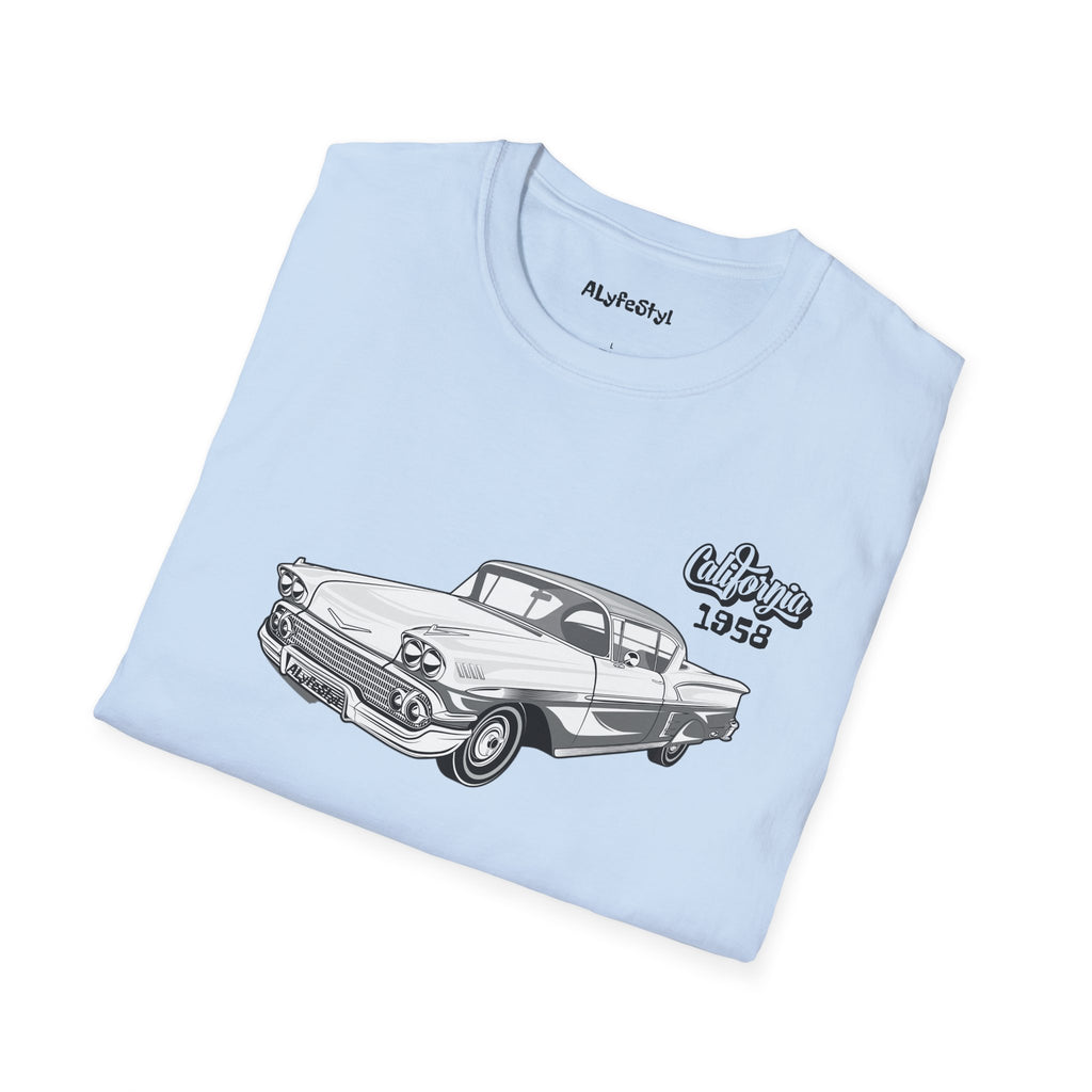 Impala 1958 Cali Softstyle T-Shirt Lowrider Enthusiast Designed by ALyfeStyl